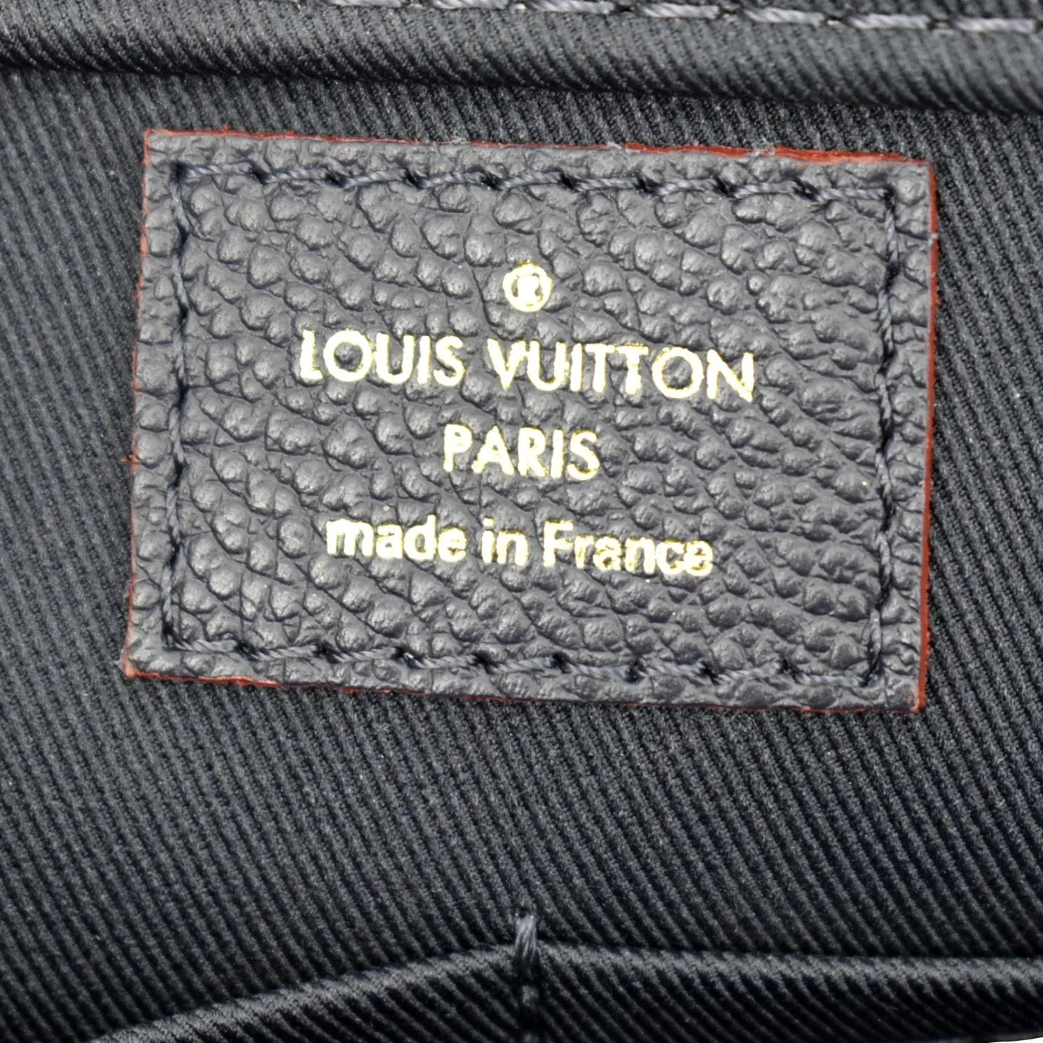LOUIS VUITTON Sully PM Monogram Empreinte Leather Shoulder Bag Marine Rouge