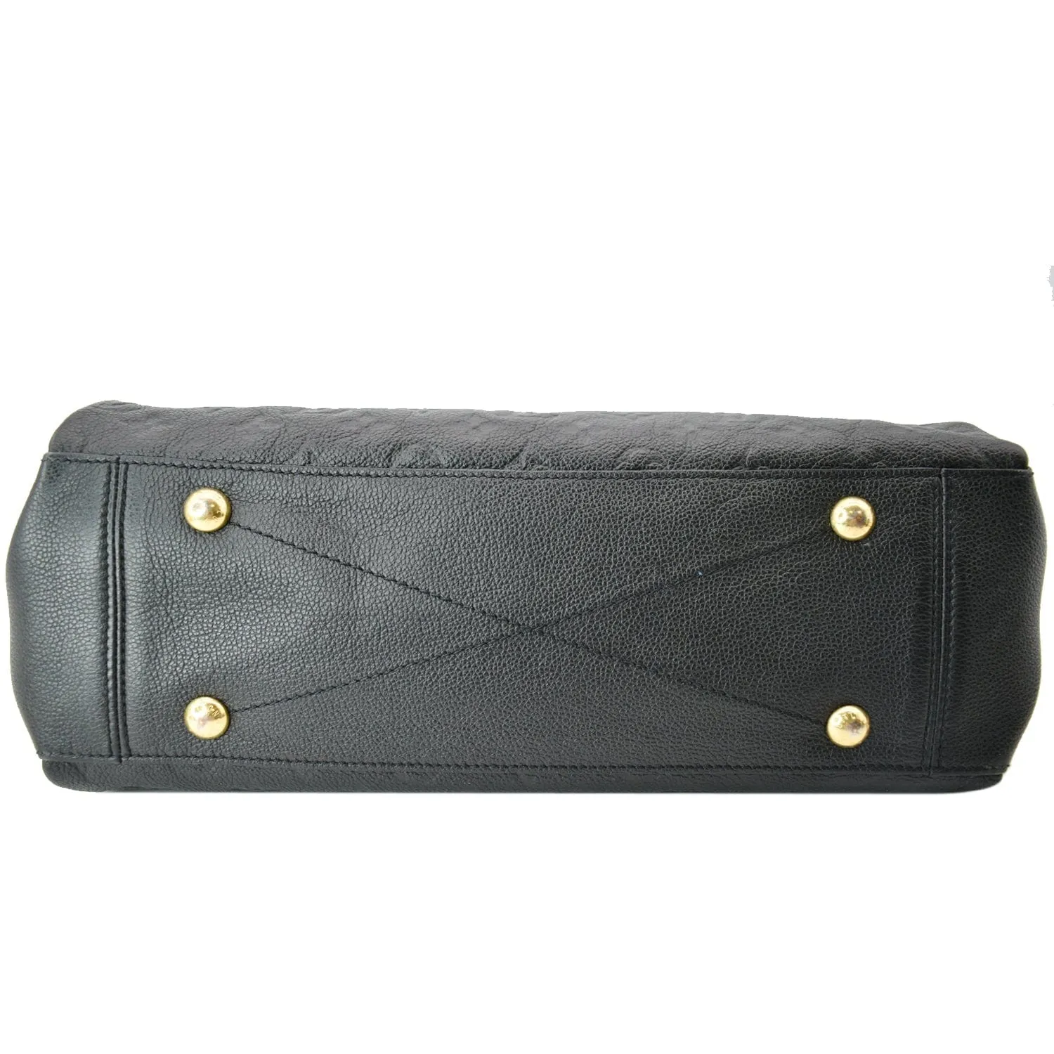 LOUIS VUITTON Surene MM Empreinte Leather Shoulder Bag Black