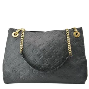 LOUIS VUITTON Surene MM Empreinte Leather Shoulder Bag Black