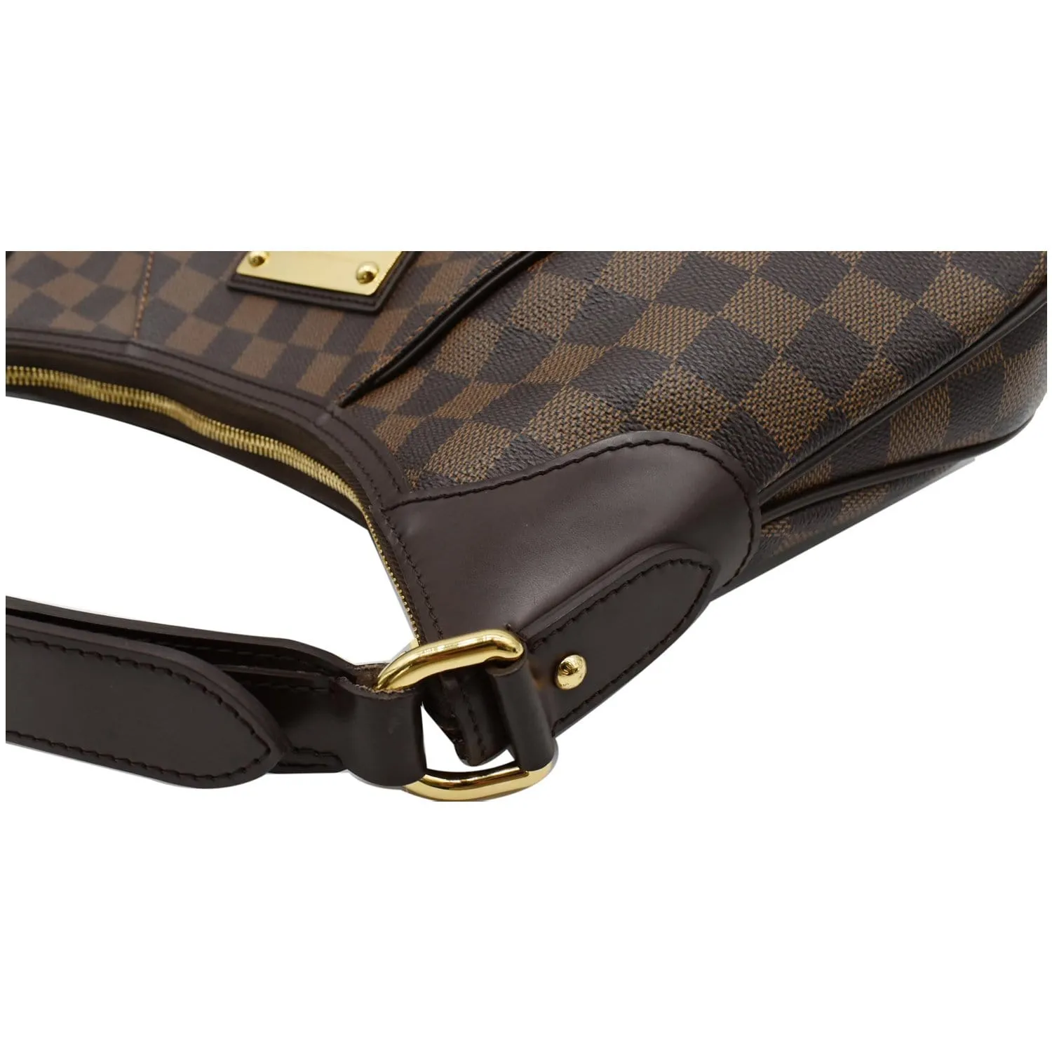 LOUIS VUITTON Thames GM Damier Ebene Shoulder Bag Brown