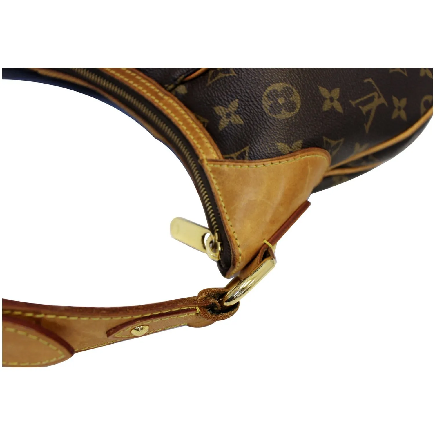 LOUIS VUITTON Thames PM Monogram Canvas Shoulder Bag Brown