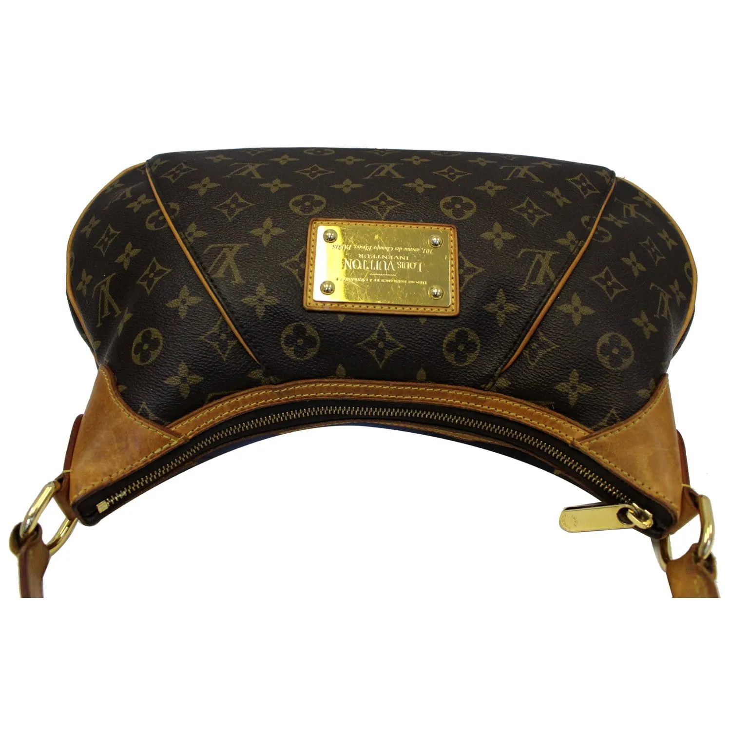 LOUIS VUITTON Thames PM Monogram Canvas Shoulder Bag Brown