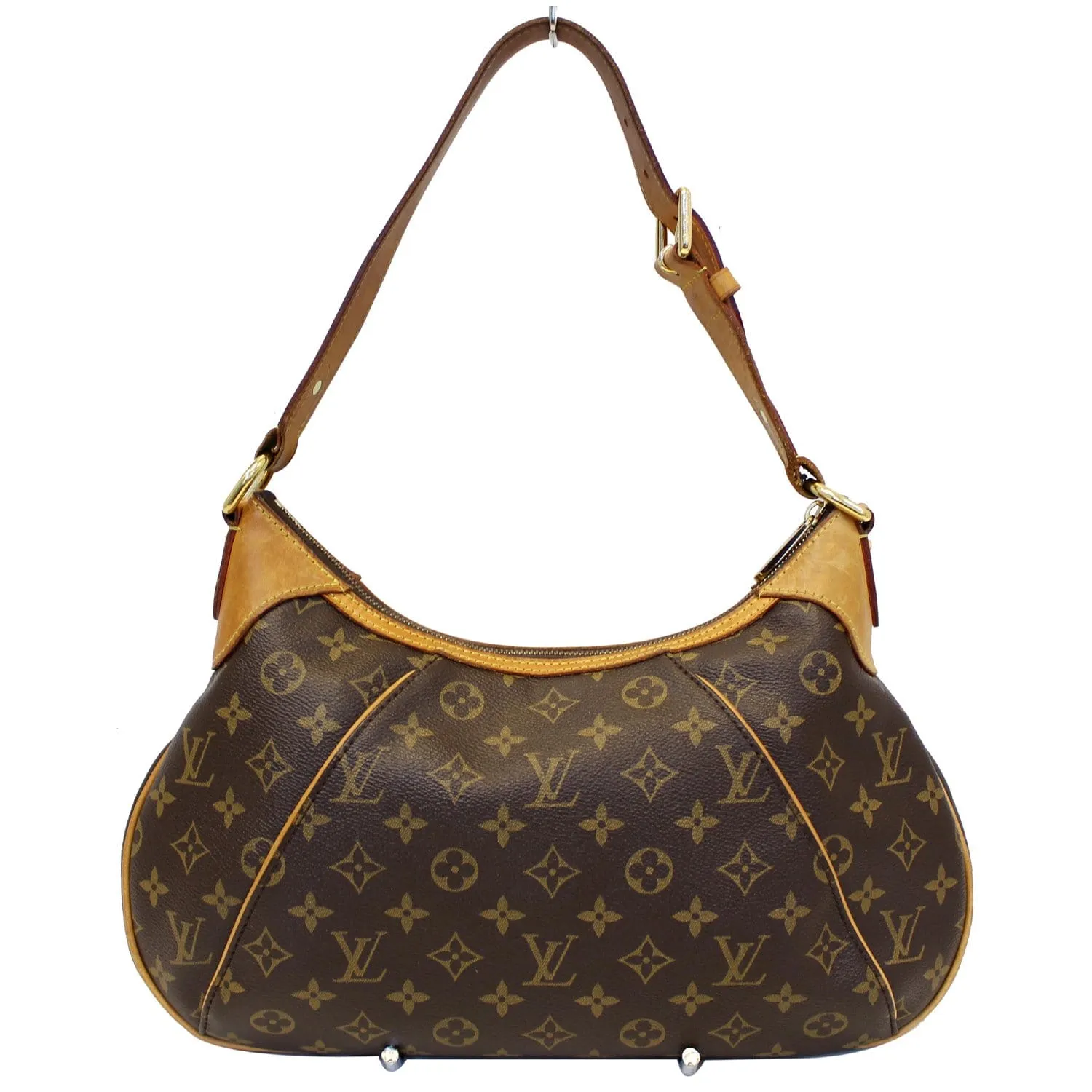 LOUIS VUITTON Thames PM Monogram Canvas Shoulder Bag Brown