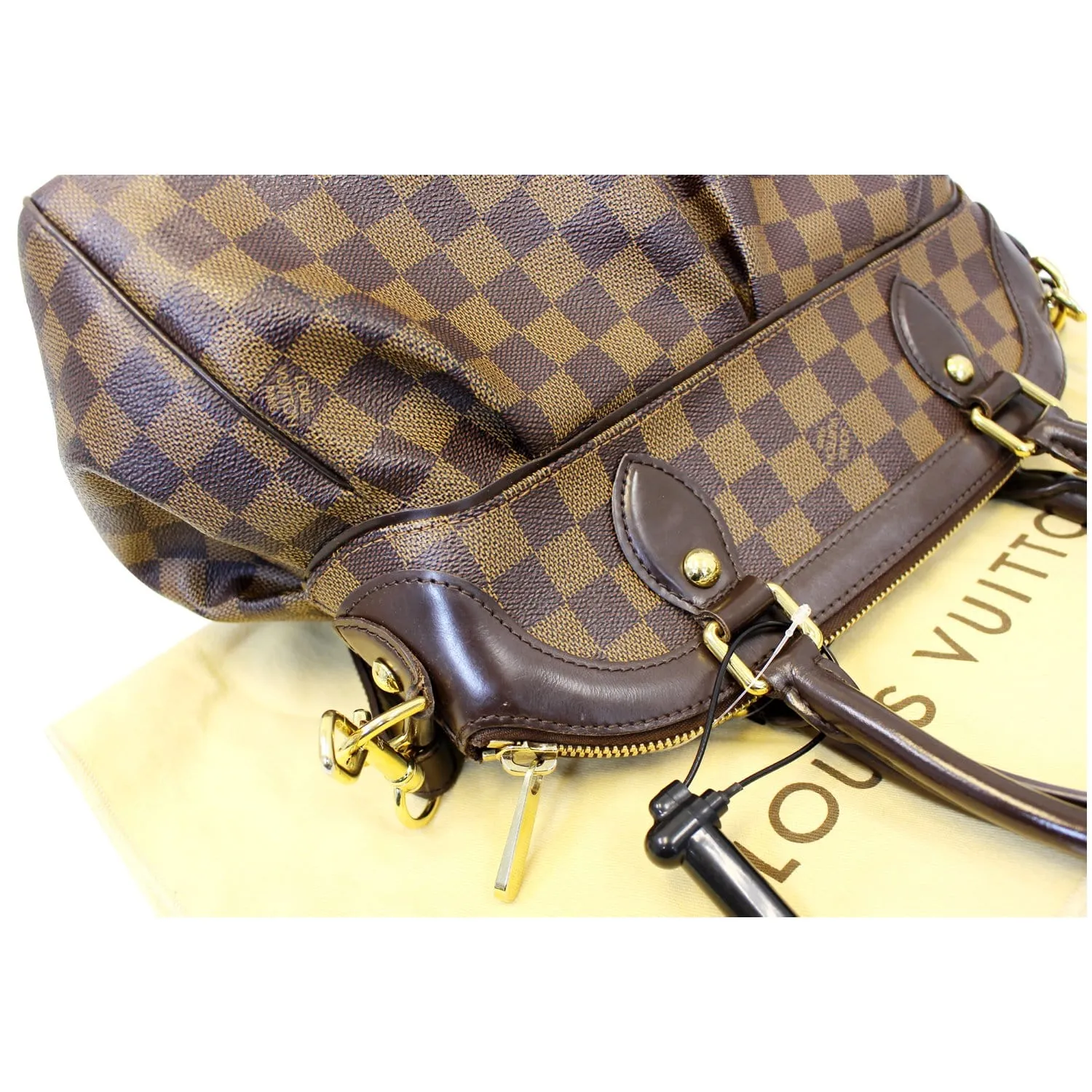 LOUIS VUITTON Trevi PM Damier Ebene Brown Shoulder Bag