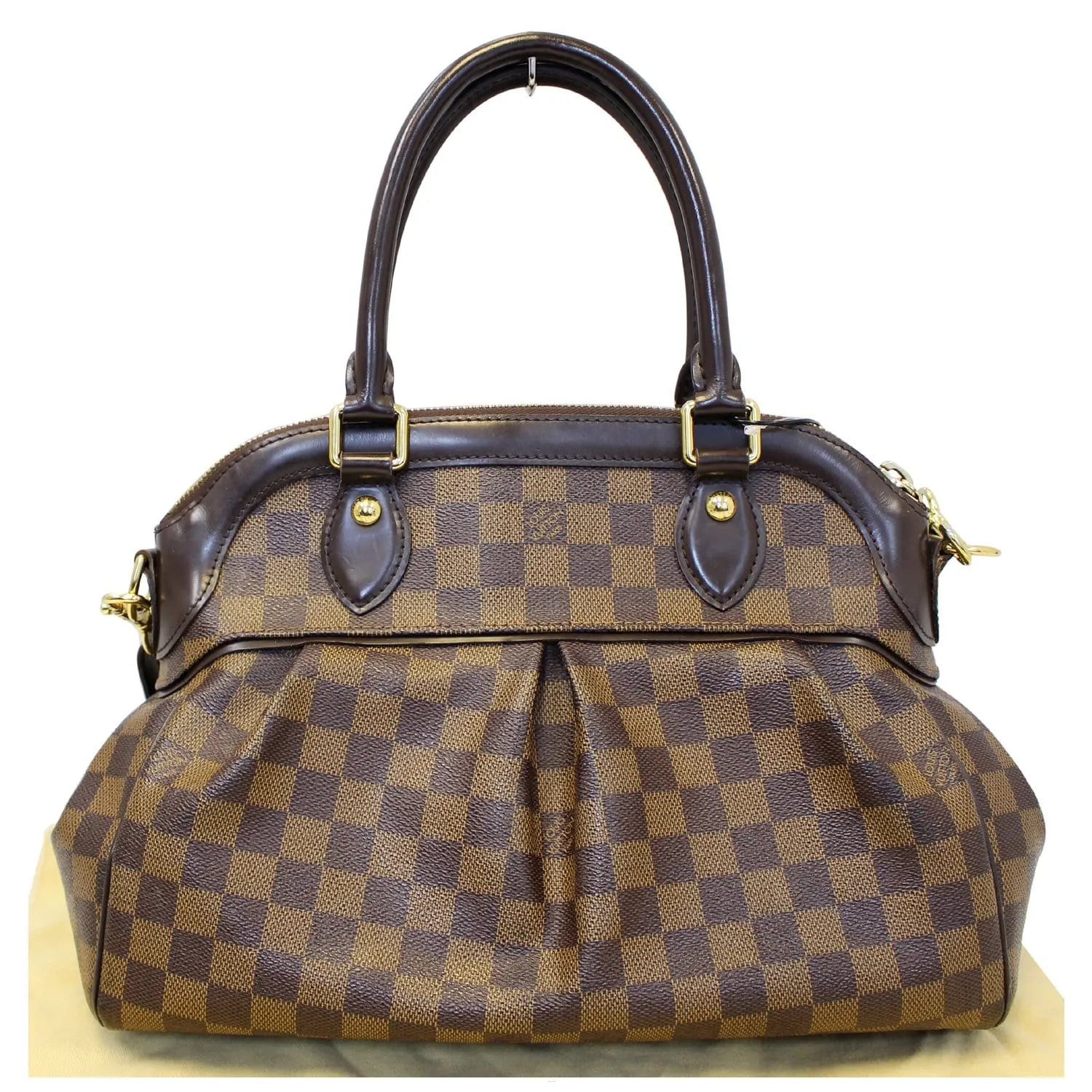 LOUIS VUITTON Trevi PM Damier Ebene Brown Shoulder Bag