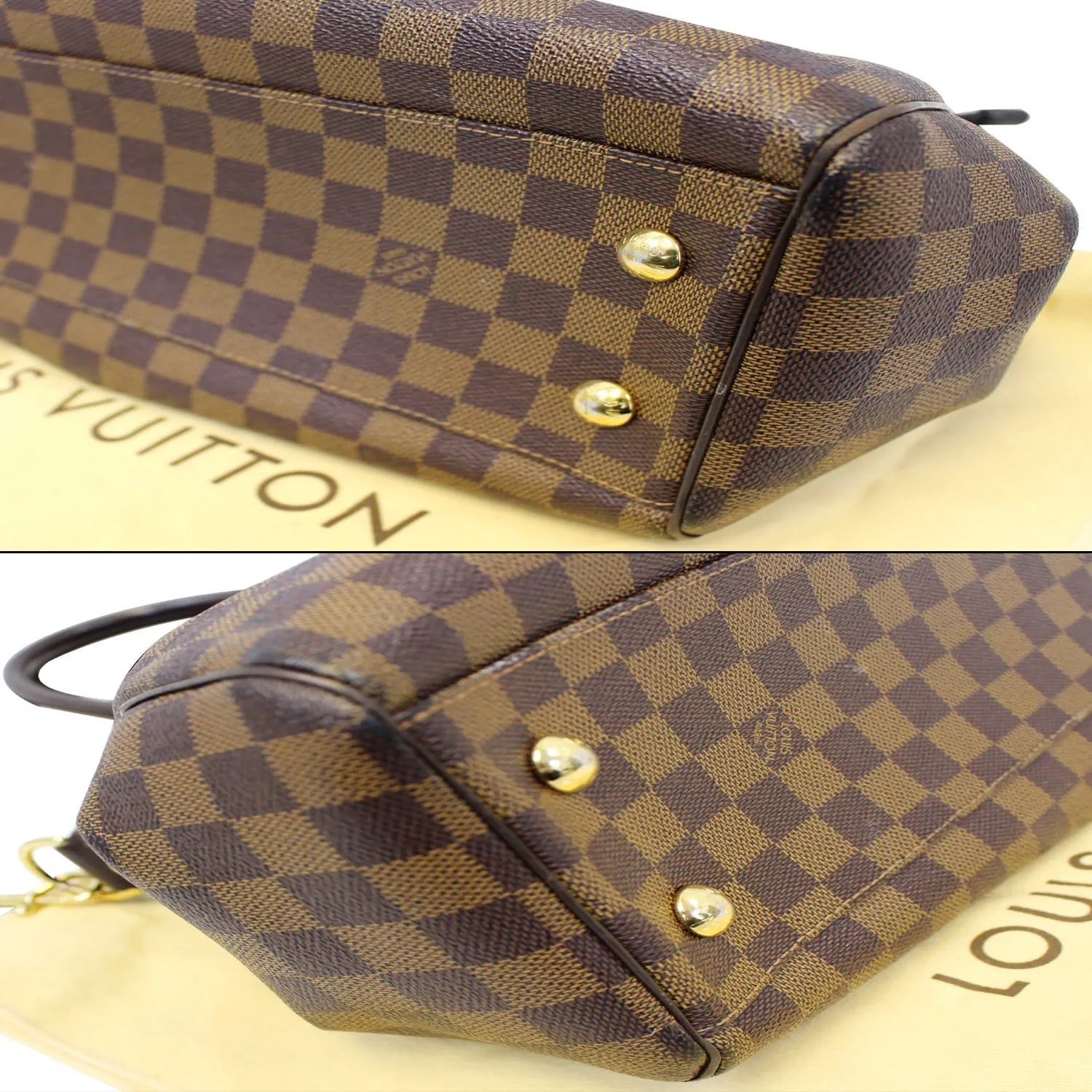 LOUIS VUITTON Trevi PM Damier Ebene Brown Shoulder Bag