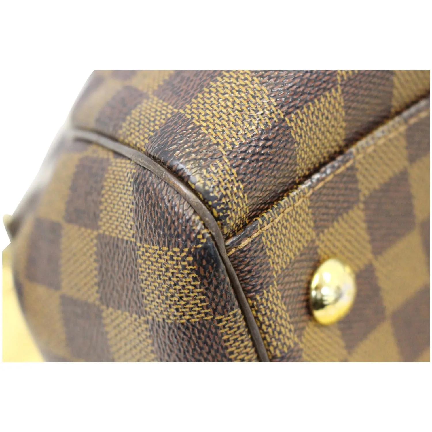 LOUIS VUITTON Trevi PM Damier Ebene Brown Shoulder Bag