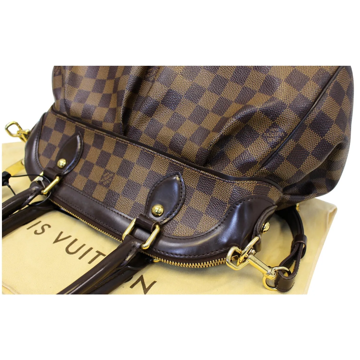 LOUIS VUITTON Trevi PM Damier Ebene Brown Shoulder Bag