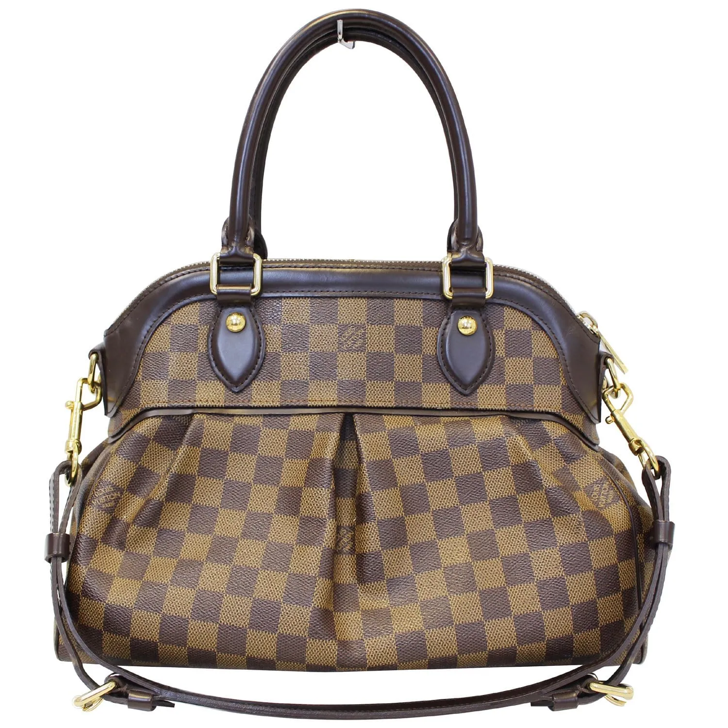 LOUIS VUITTON Trevi PM Damier Ebene Shoulder Bag Brown - 15% OFF