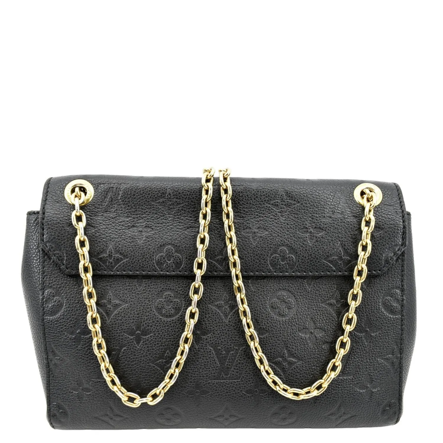 LOUIS VUITTON Vavin PM Monogram Empreinte Leather Shoulder Bag Black