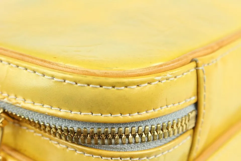Louis Vuitton Yellow Monogram Vernis Murray Mini Backpack 7lv1018