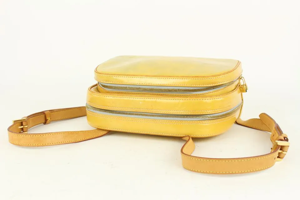 Louis Vuitton Yellow Monogram Vernis Murray Mini Backpack 7lv1018