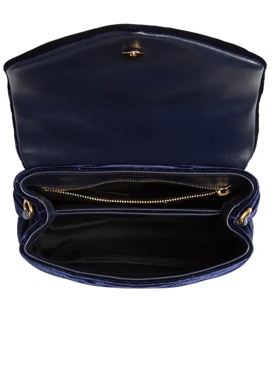 Loulou Toy Bag in Dark Blue Velvet