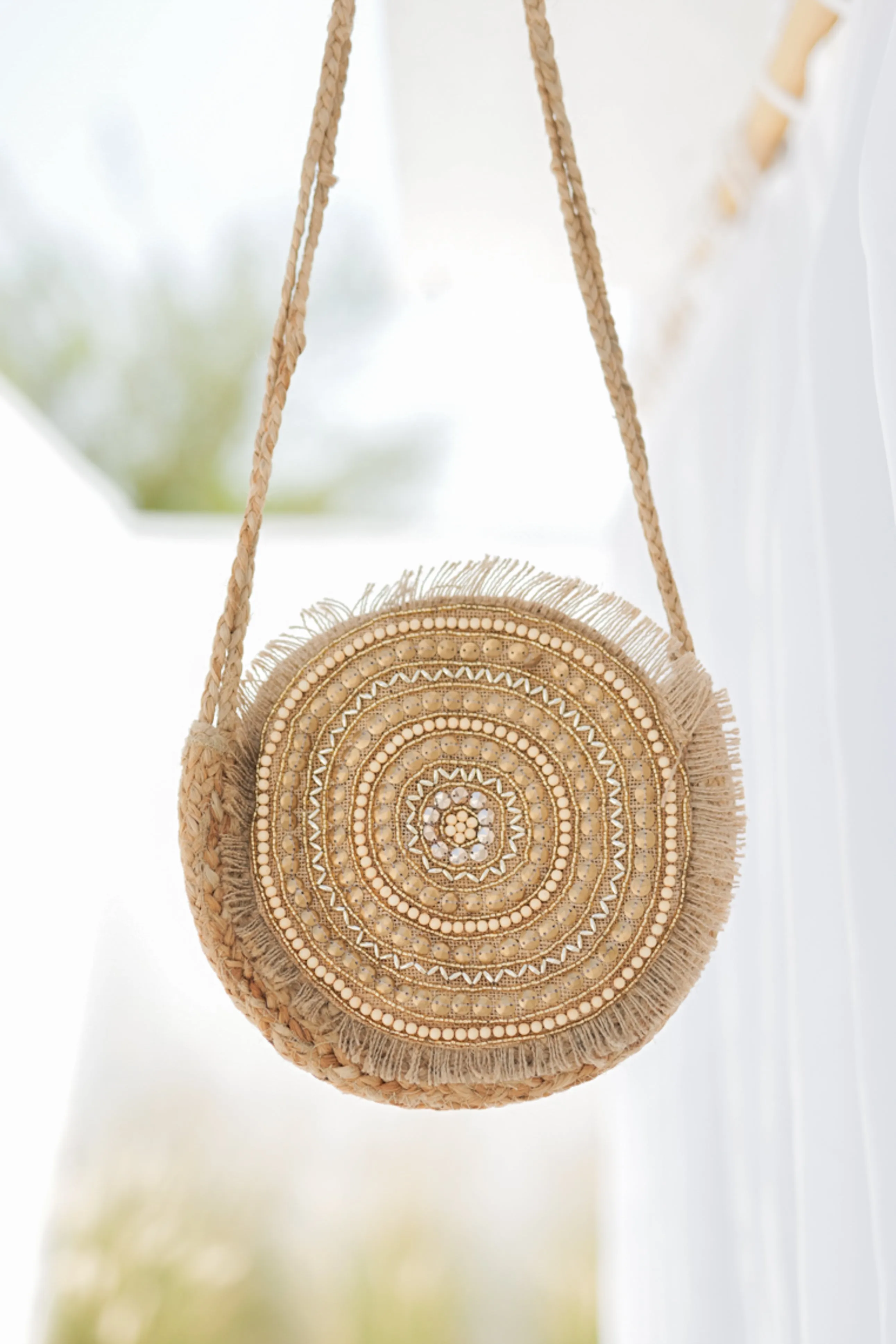 LUNA JUTE CROSSBODY BAG