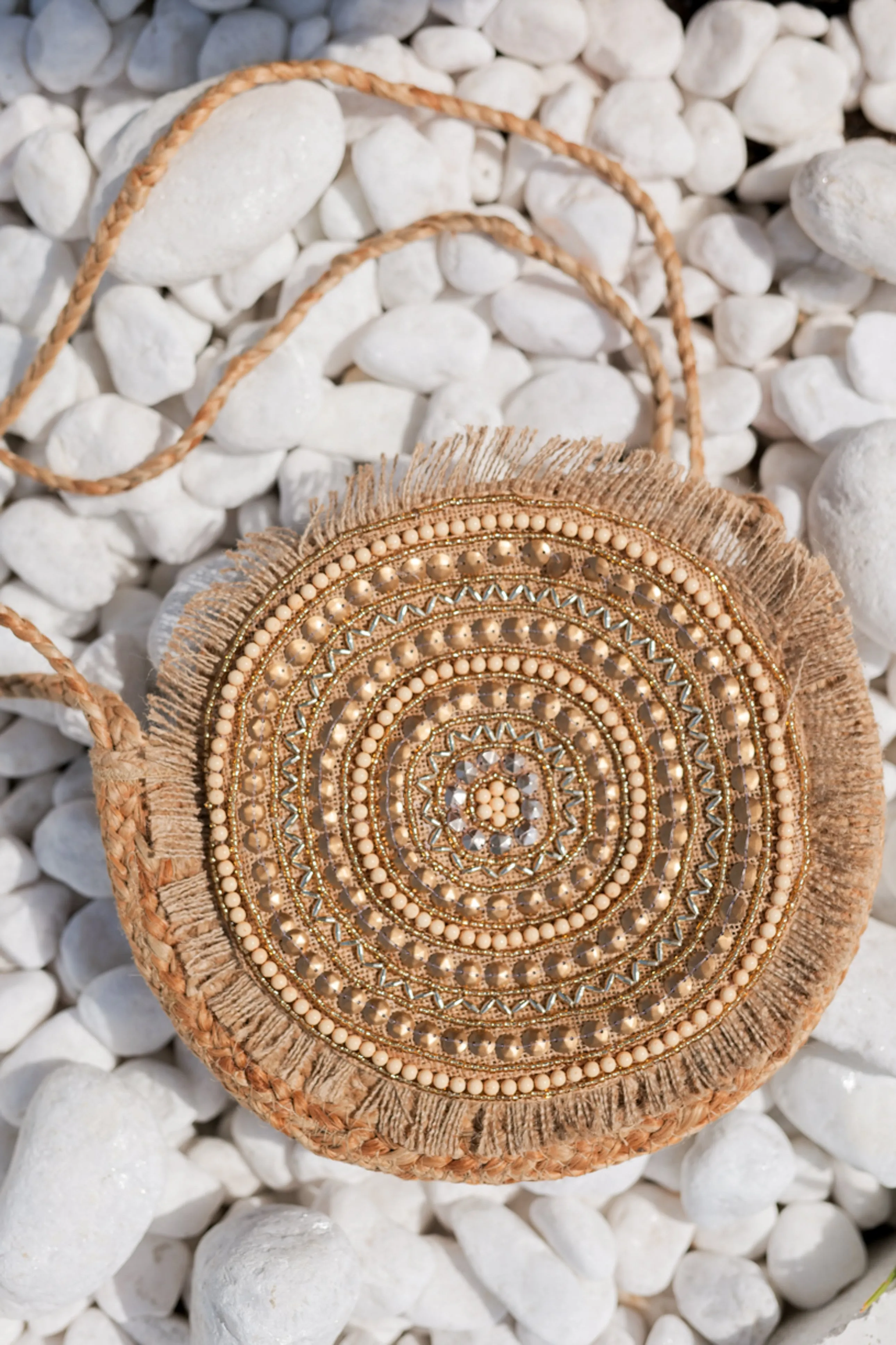 LUNA JUTE CROSSBODY BAG