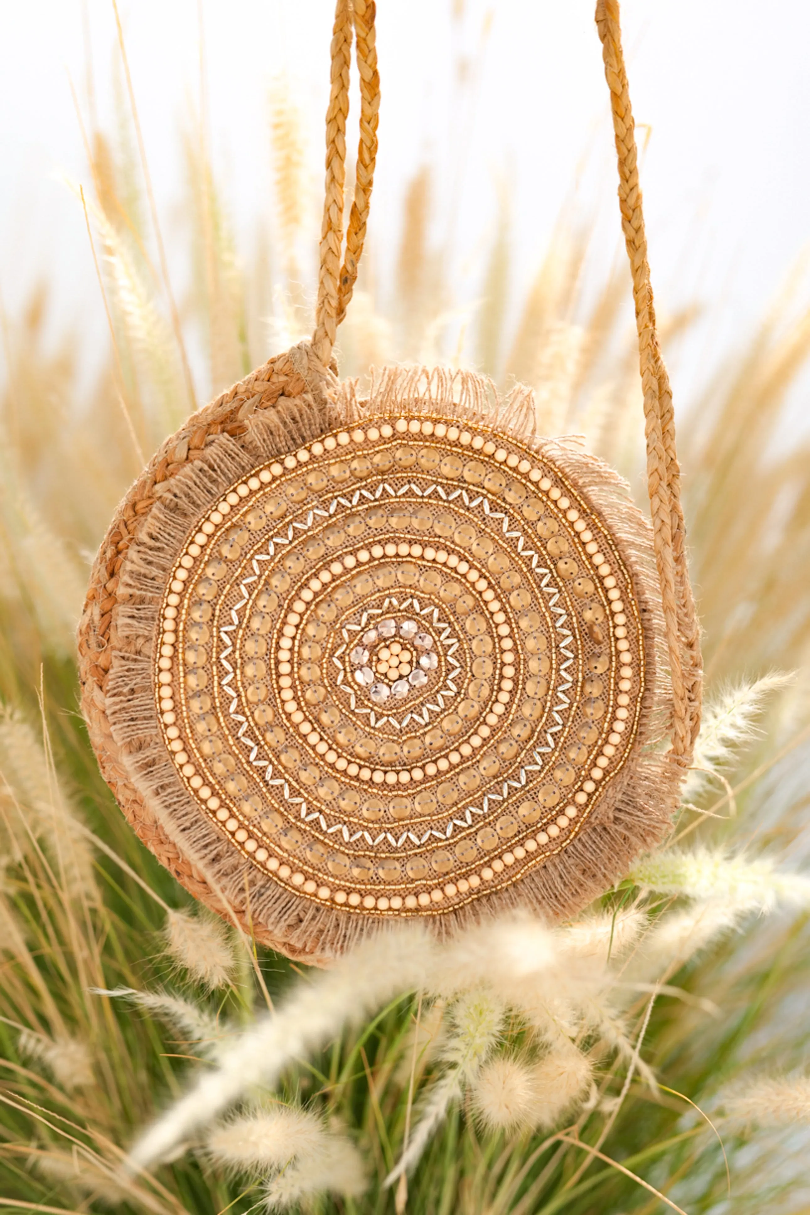 LUNA JUTE CROSSBODY BAG