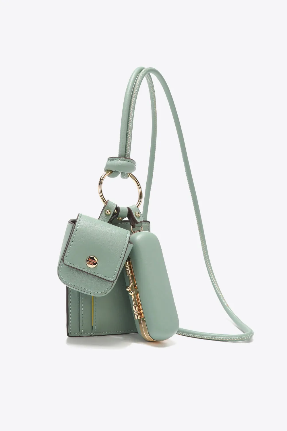Luxe Essentials 3-Piece Vegan Leather Lanyard Set
