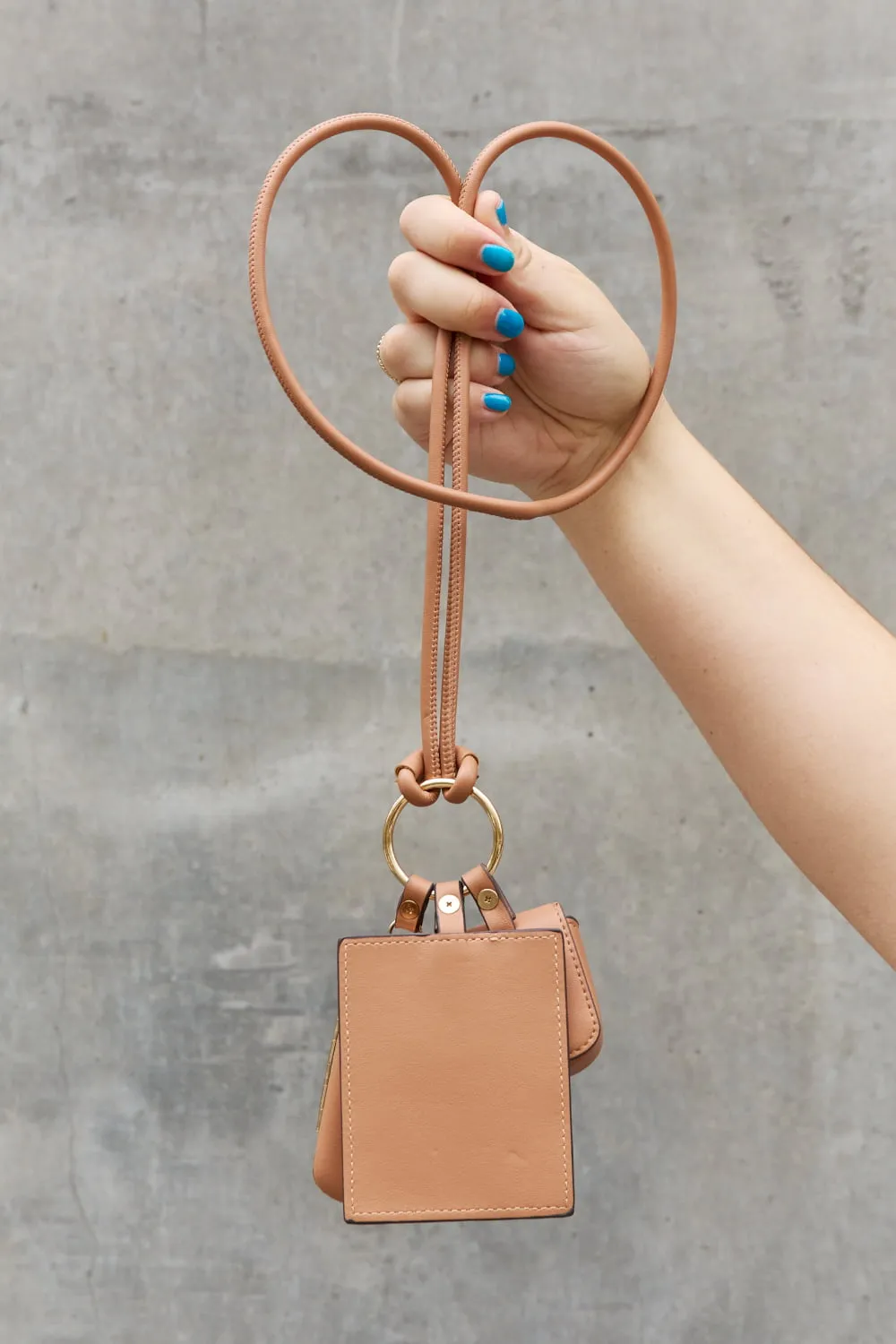Luxe Essentials 3-Piece Vegan Leather Lanyard Set