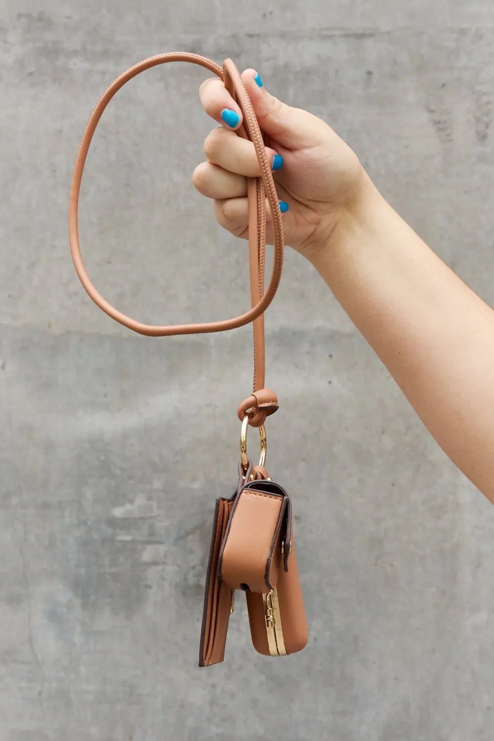 Luxe Essentials 3-Piece Vegan Leather Lanyard Set