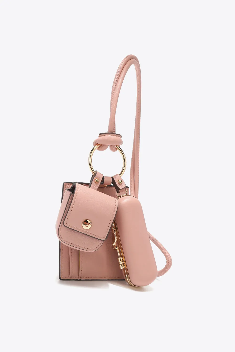 Luxe Essentials 3-Piece Vegan Leather Lanyard Set