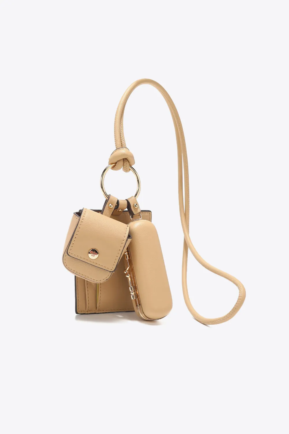 Luxe Essentials 3-Piece Vegan Leather Lanyard Set