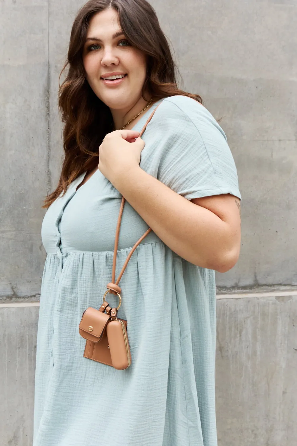 Luxe Essentials 3-Piece Vegan Leather Lanyard Set