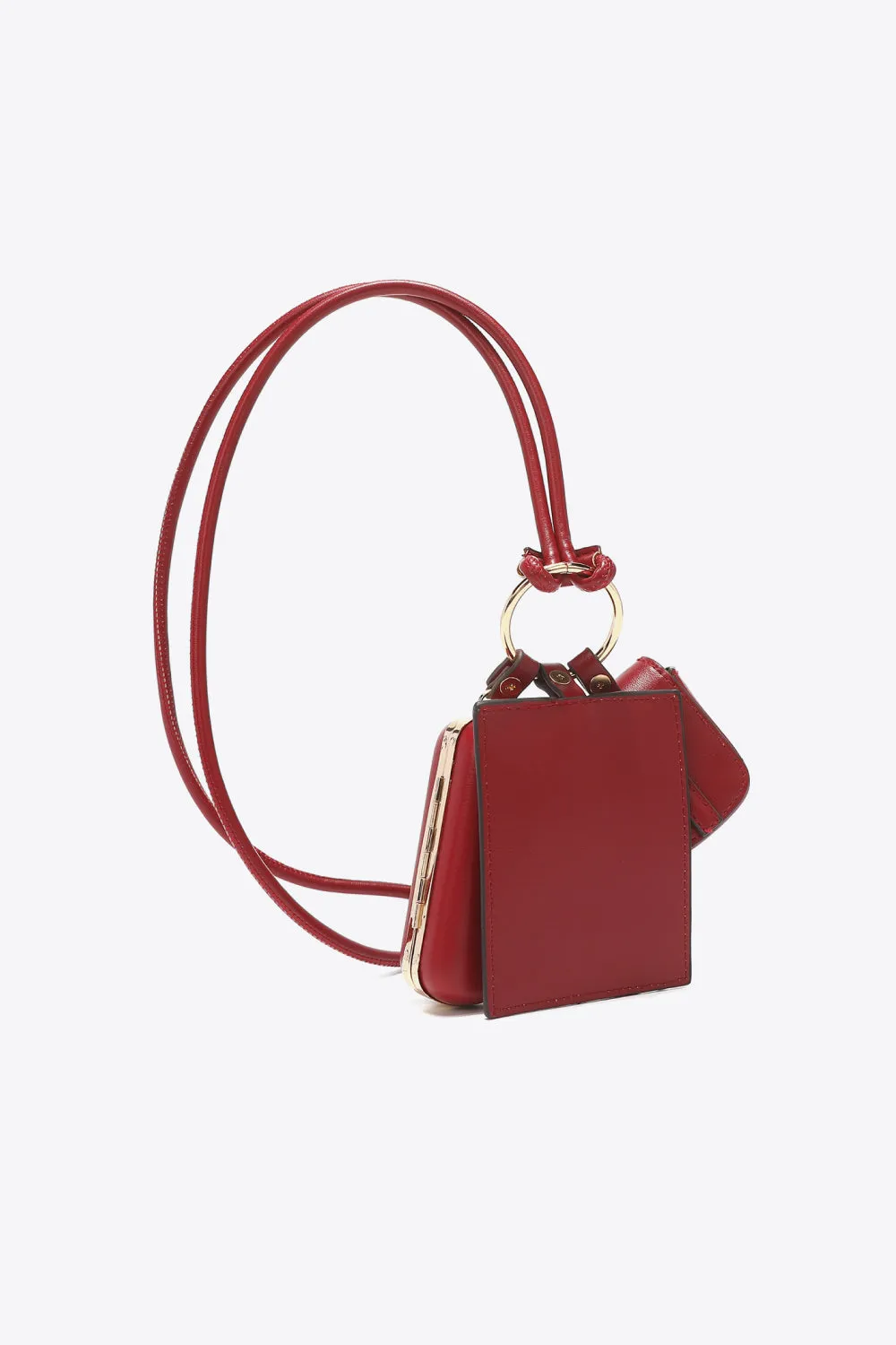 Luxe Essentials 3-Piece Vegan Leather Lanyard Set