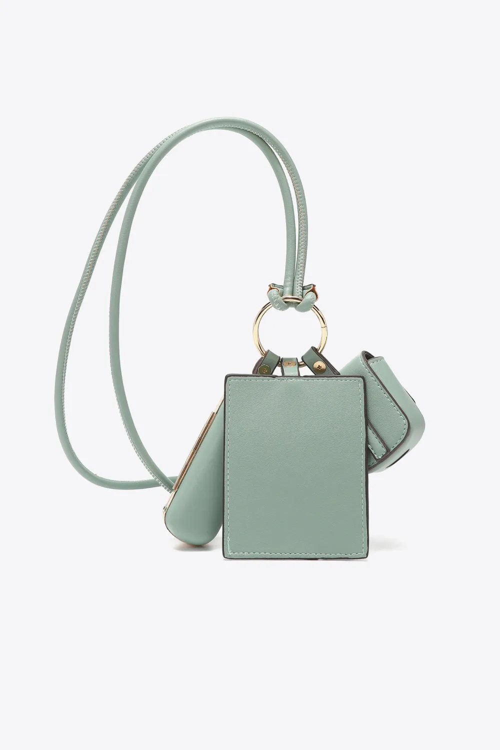 Luxe Essentials 3-Piece Vegan Leather Lanyard Set
