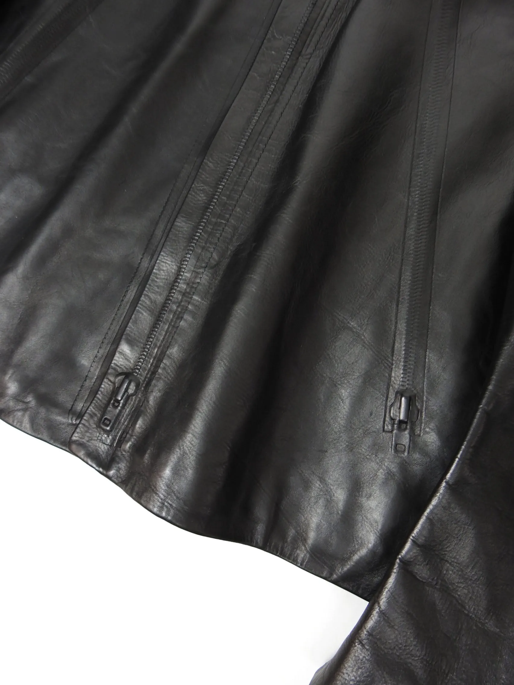 Maison Margiela Leather Moto Jacket Size 50