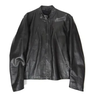 Maison Margiela Leather Moto Jacket Size 50
