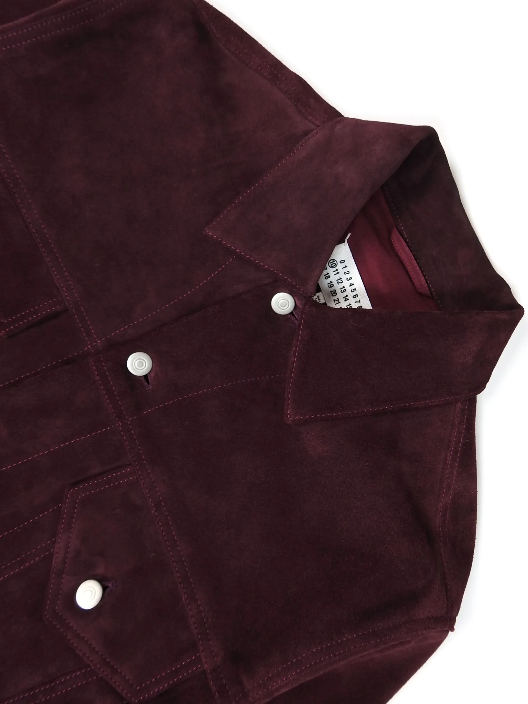 Maison Margiela Oversized Suede Trucker Jacket Size 48