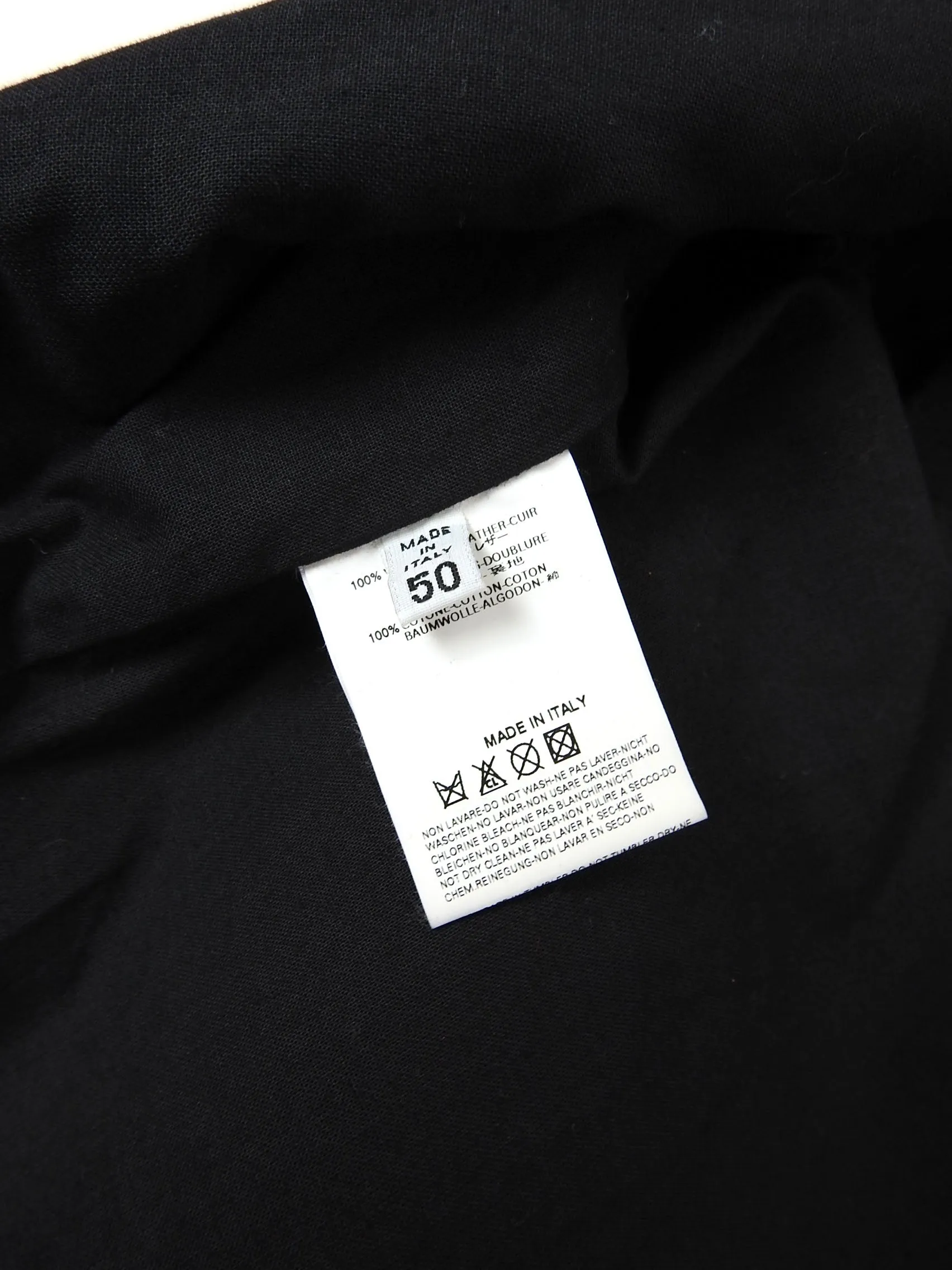 Maison Margiela S/S 2002 Moto Jacket Size 50