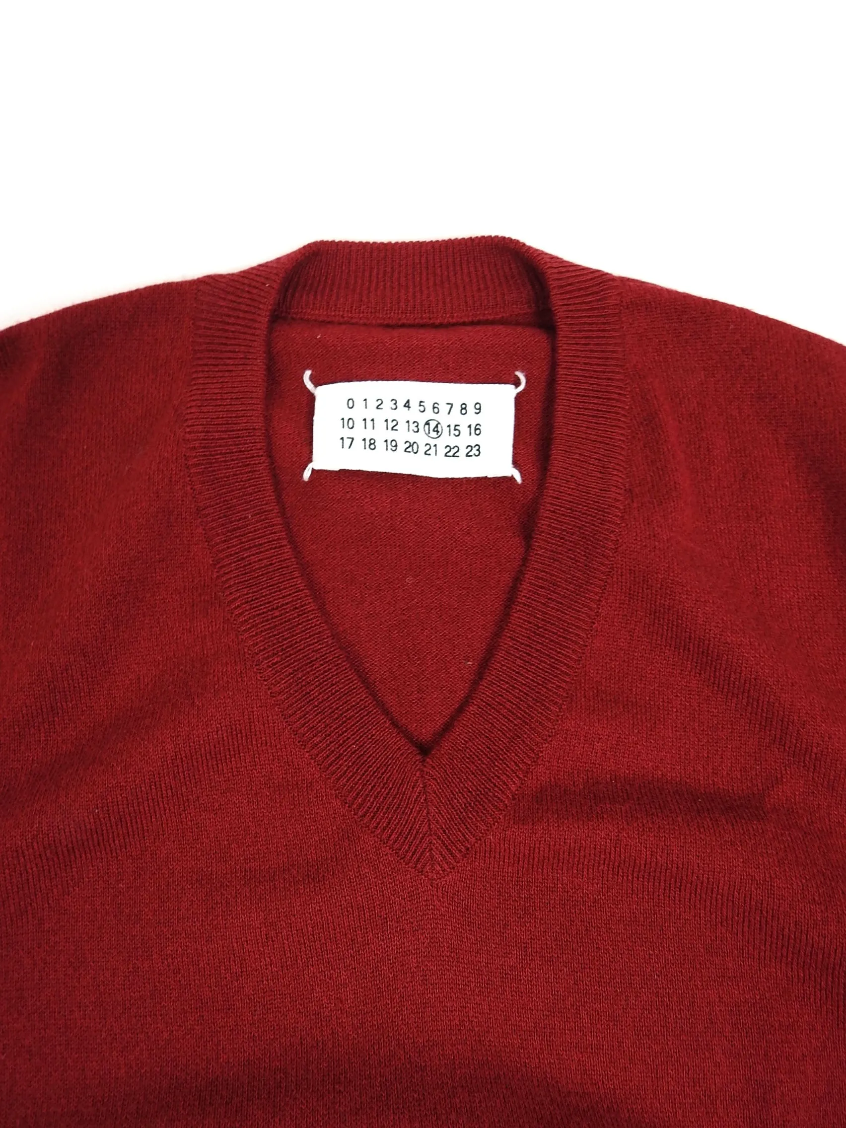 Maison Margiela V-Neck Sweater Size Small
