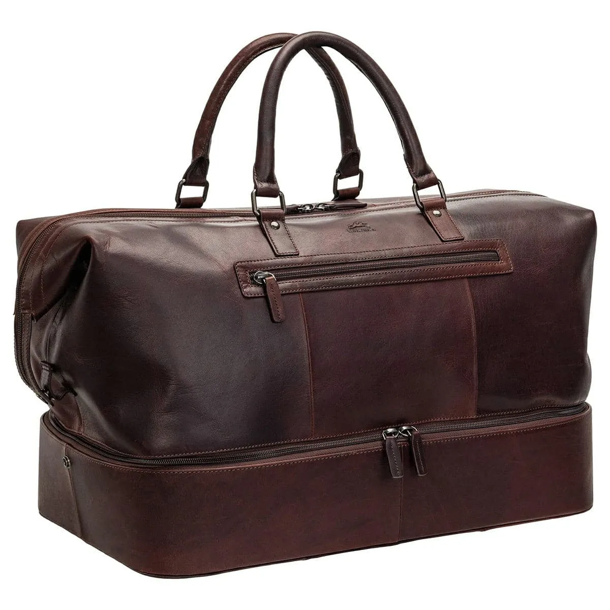 Mancini Buffalo Double Compartment Duffle Bag