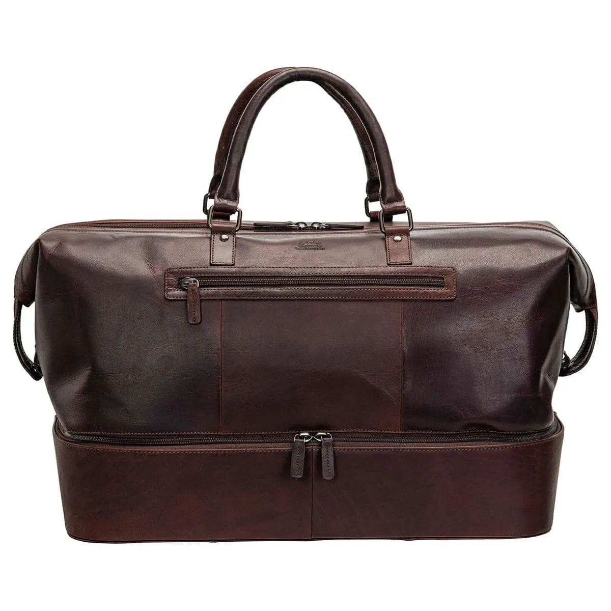 Mancini Buffalo Double Compartment Duffle Bag