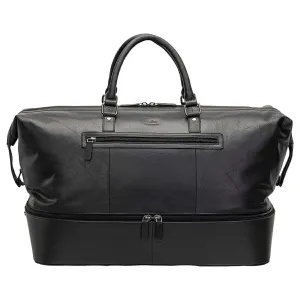 Mancini Buffalo Double Compartment Duffle Bag