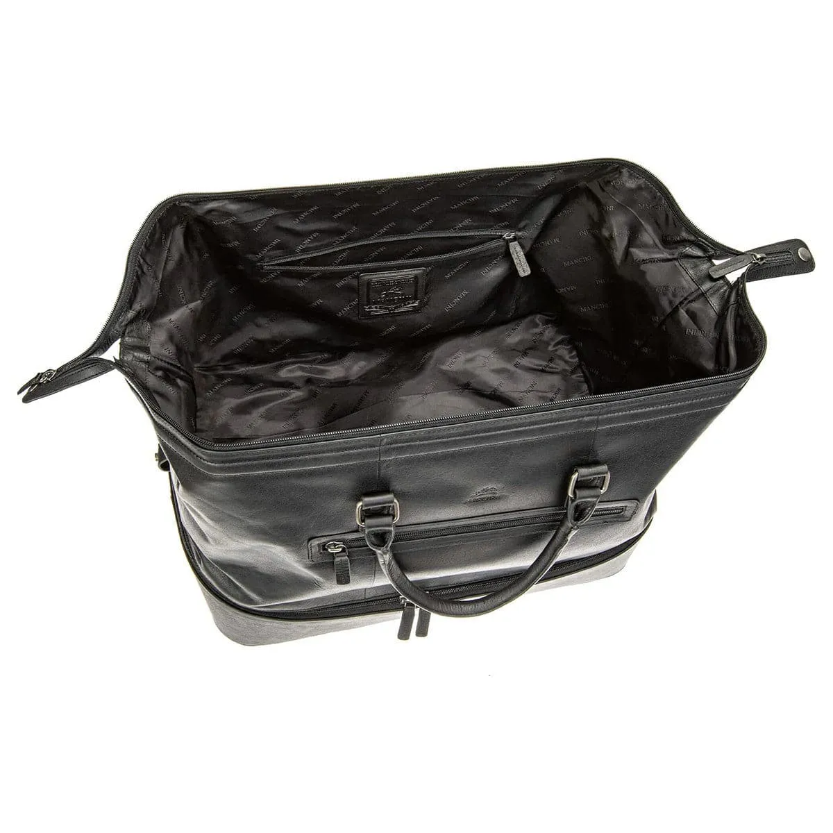 Mancini Buffalo Double Compartment Duffle Bag
