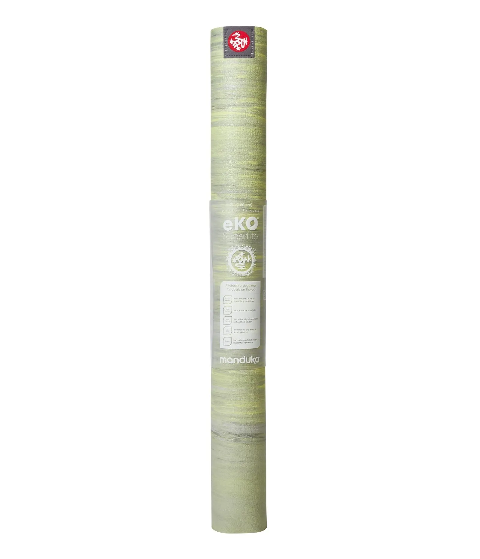 Manduka eKO® Superlite Travel Yoga Mat 1.5mm - Limelight Marbled
