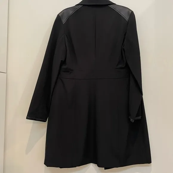 Marc New York Long Black Coat Size Large