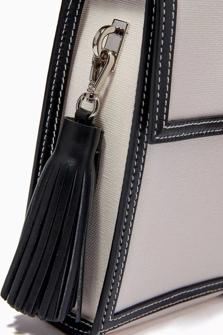 MARINA RAPHAEL Cabana Box Bag in Canvas & Napa