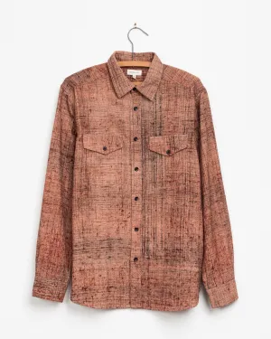 Mazadoor Work Shirt in Pomegranate Brushed