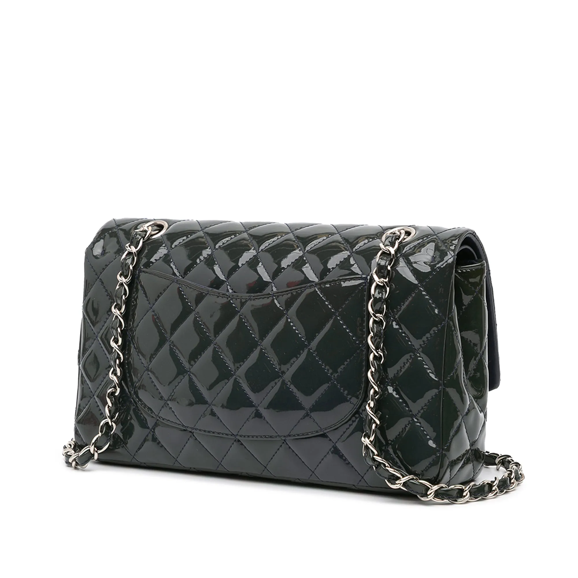 Medium Classic Patent Double Flap