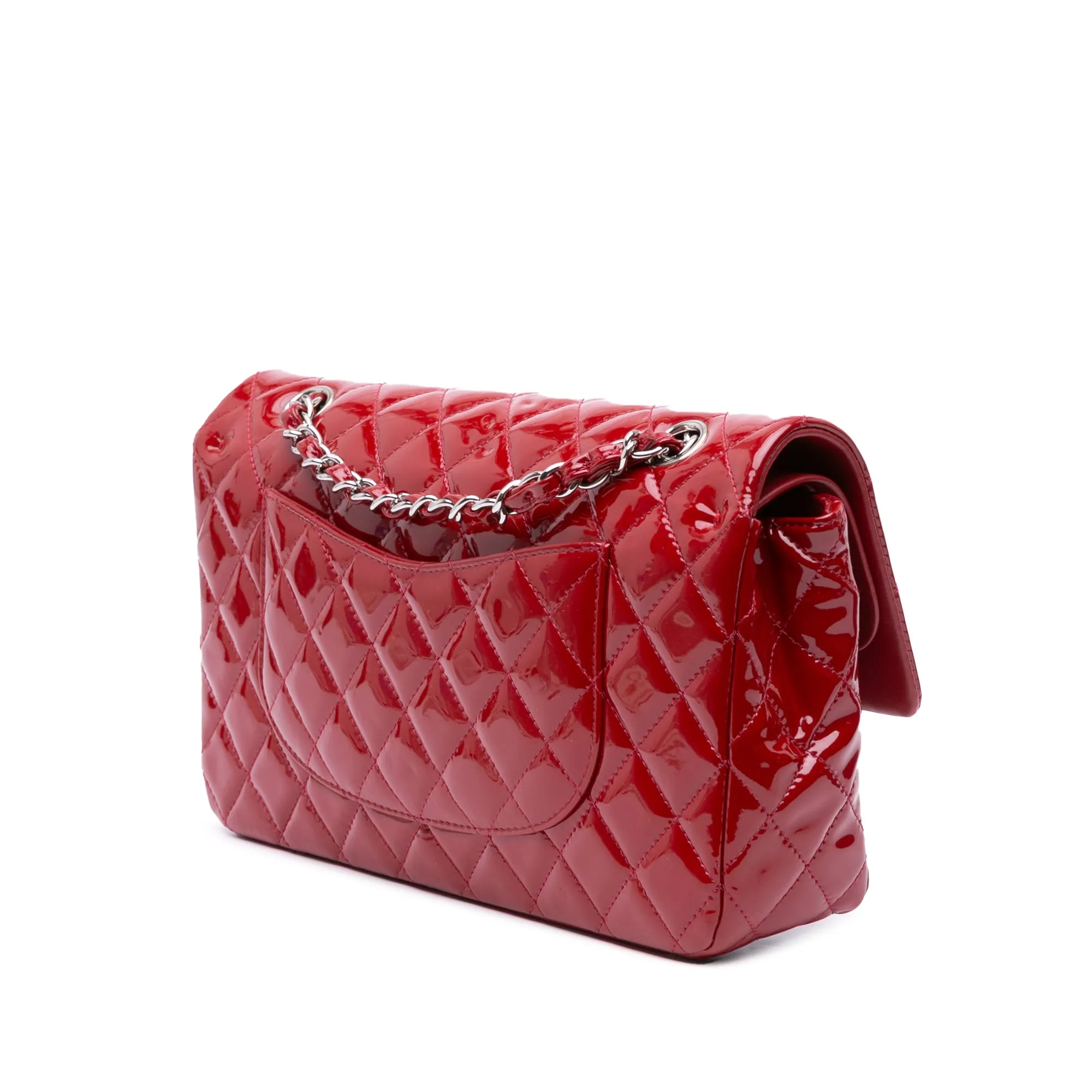 Medium Classic Patent Double Flap