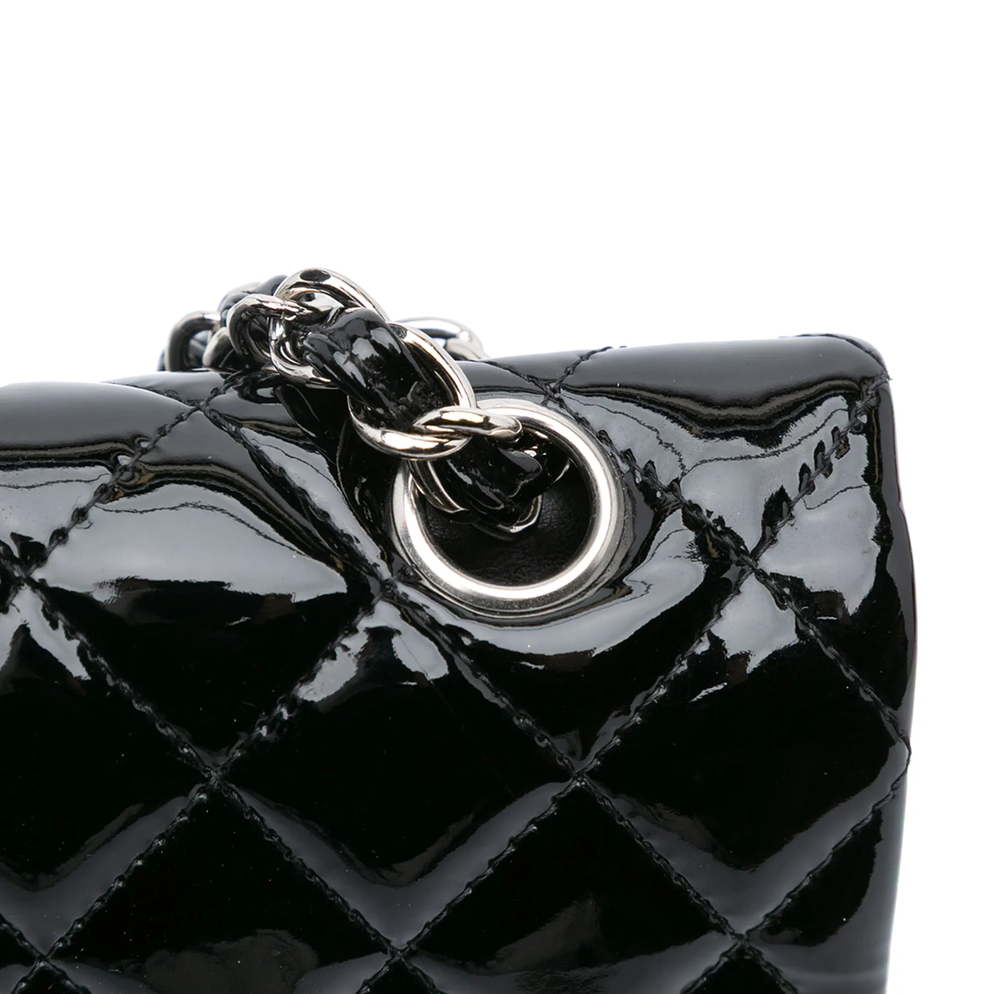 Medium Classic Patent Double Flap