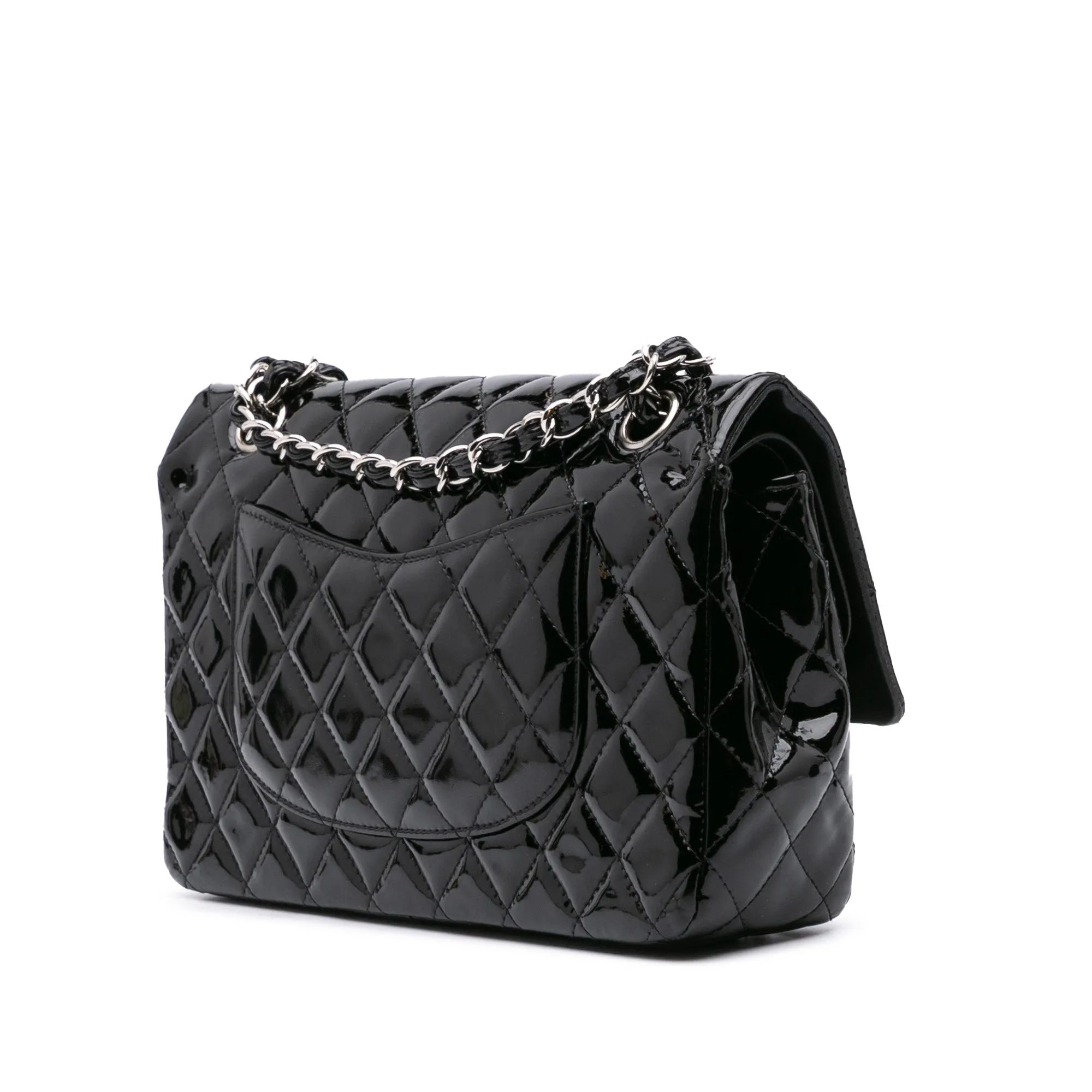 Medium Classic Patent Double Flap
