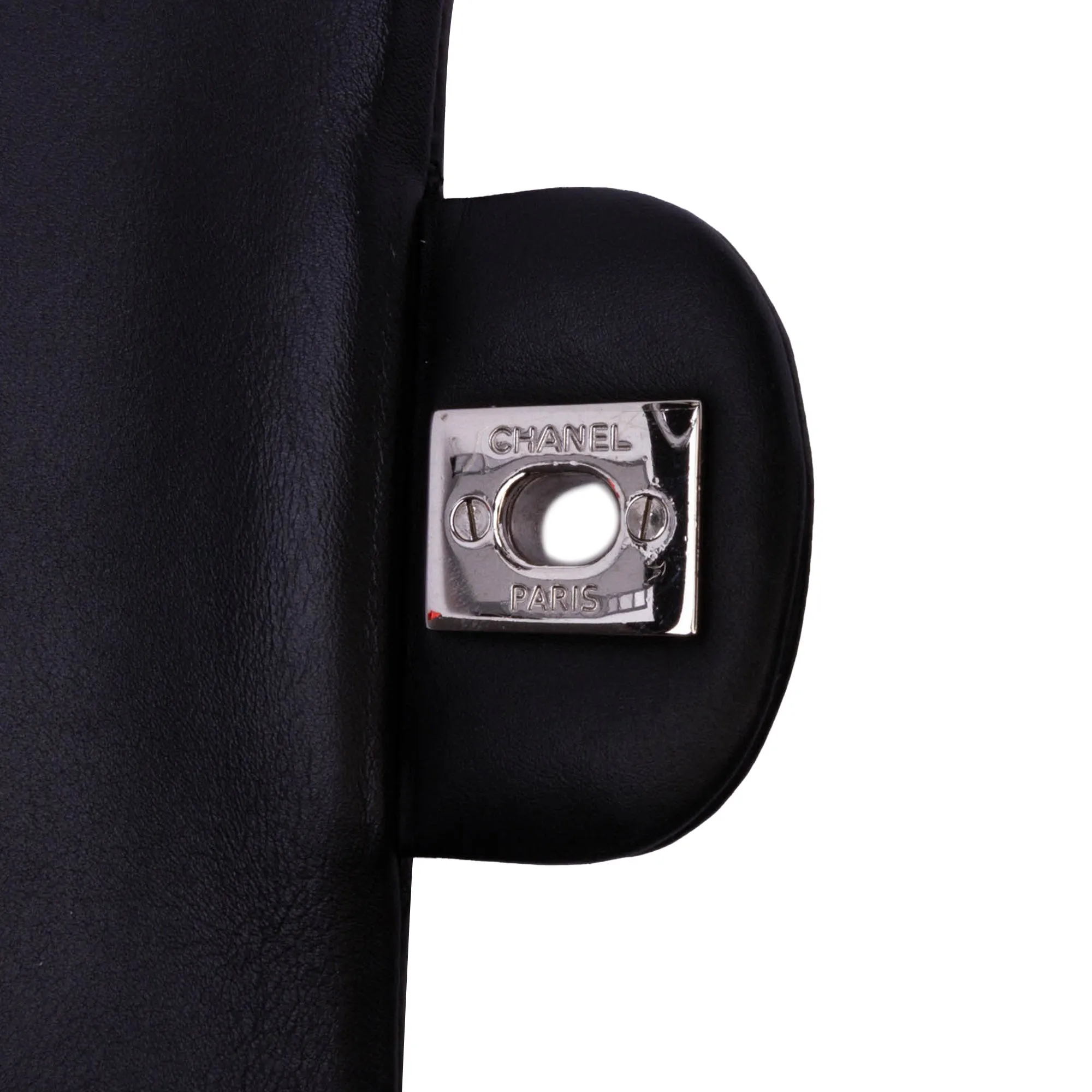 Medium Classic Striped Patent Double Flap