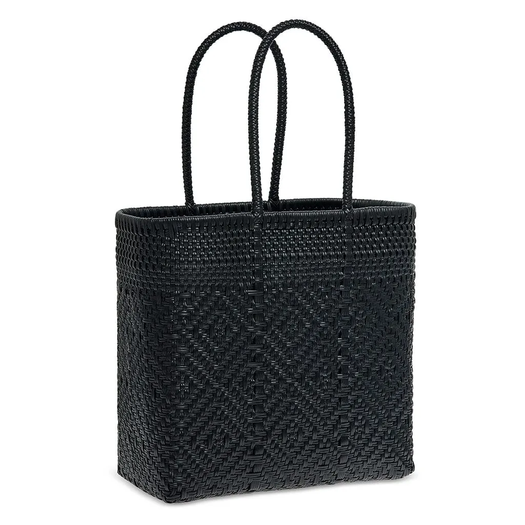 Medium Open Tote (Black)