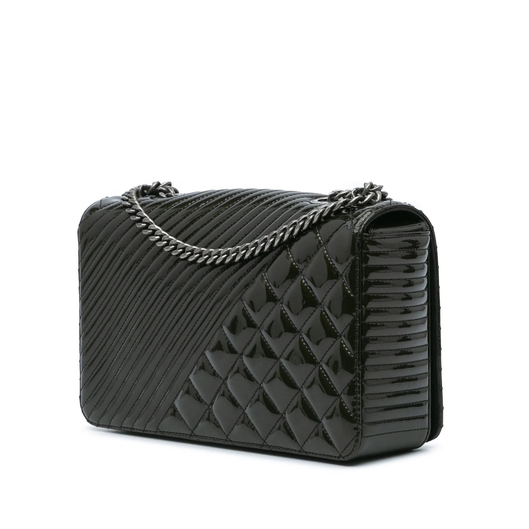 Medium Patent Coco Boy Flap