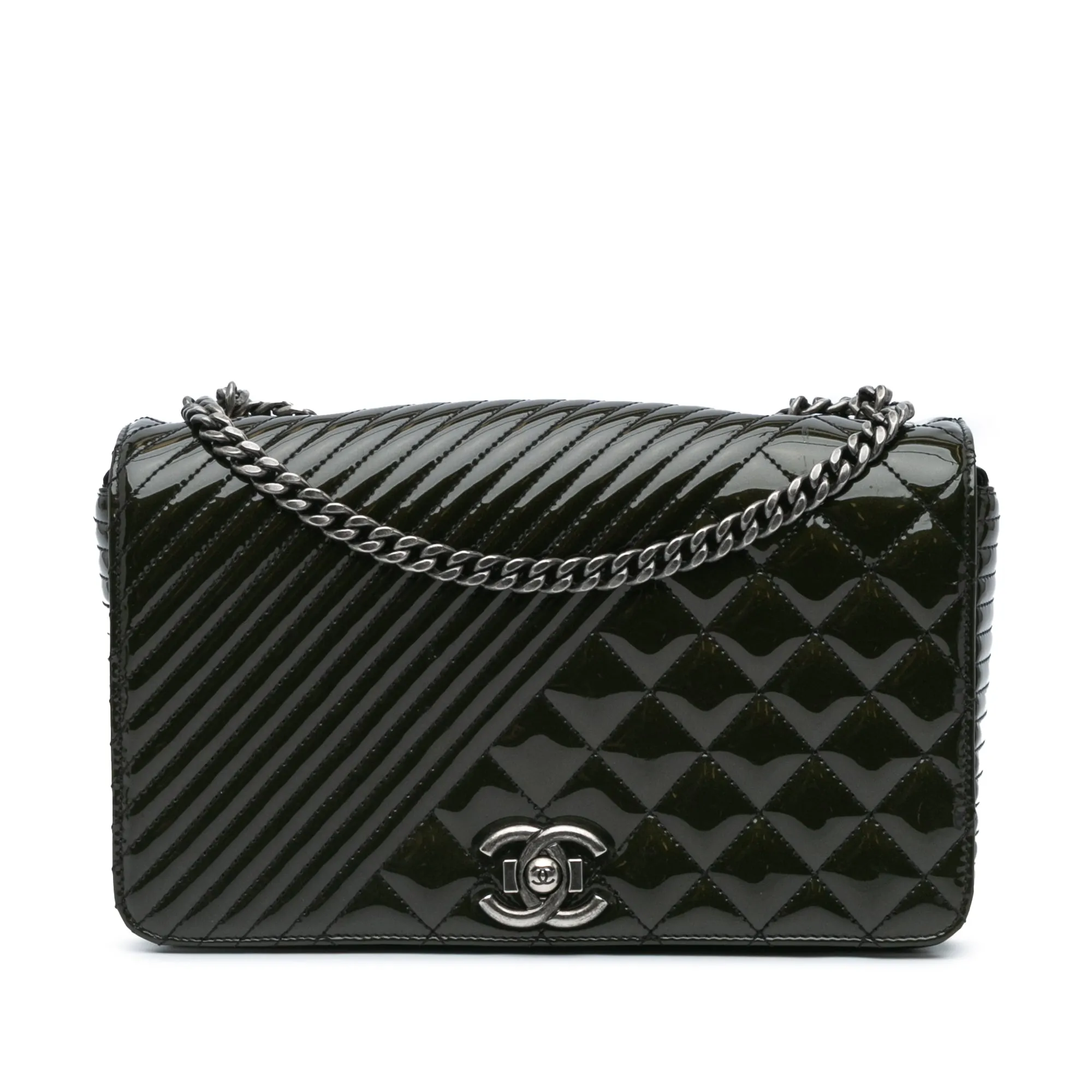 Medium Patent Coco Boy Flap