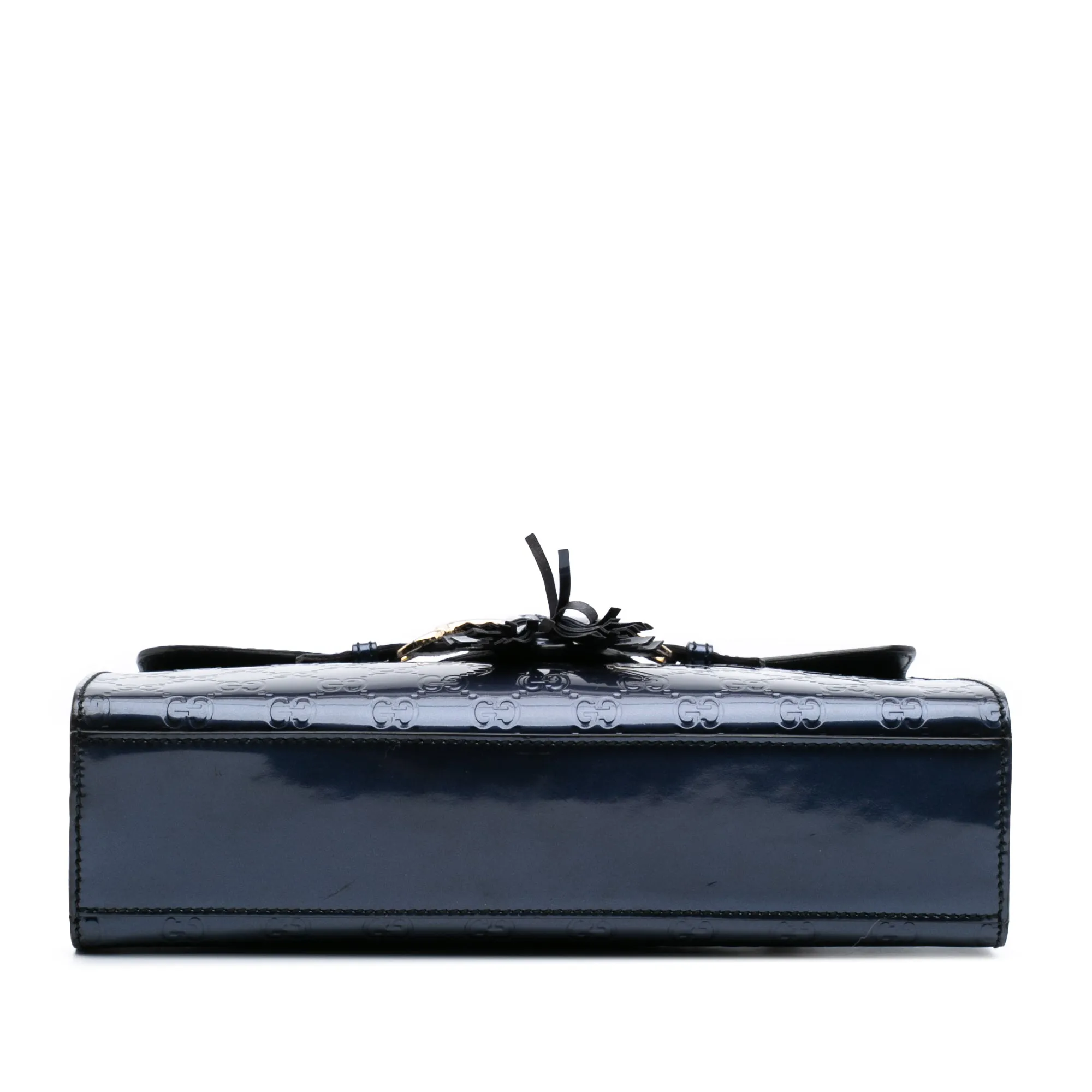 Medium Patent Guccissima Emily Shoulder Bag